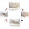 Set Pali Flippy Bianco (Lettino Trasformabile in Culla + 2 Materassi + Piumone Paracolpi)