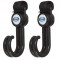 Ganci Pali Portaborse Universale per Passeggini Black