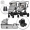 Trio Lorelli Glory Gris + Siège Auto i-Size Charge Maximale 22 Kg