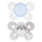 Chicco Physio Comfort Sucette Silicone 2pcs Blanc-Bleu Clair-Beige 0-6m