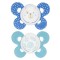 Chicco Physio Comfort Sucette en Silicone 2pcs Bleu Clair et Bleu 6-16m