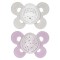 Sucette Chicco Physio Comfort Nuit Silicone 2pcs Beige Lilas 16-36m