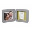 Baby Art Print Frame Grey
