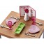 Accessori per Casetta Barbie Set Cuccioli con Tavolino e Sedie