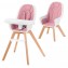 Seggiolone 2 in 1 Kinderkraft Tixi Rosa