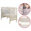Lettino Culla Contact Azzurra Design Avana + Materasso + Completo Piumone