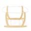 Cesta Porta Enfant Pasito a Pasito Vimini Naturale + Supporto e Rivestimento Beige