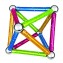 Costruzioni Magnetiche Geomag Glitter Colour 30 pz