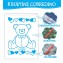 Bustine Corredino Ospedale Lovabear Orso Blu 6 pz.