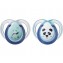 Tomme Tippee Set 02 Succhietti 0-6 mesi in silicone Anytime Ortodontico Panda Bianco e Azzurro