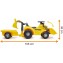 Cavalcabile Ecoiffier Escavatore con Rimorchio