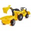 Cavalcabile Ecoiffier Escavatore con Rimorchio