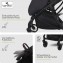 Poussette Légère Lorelli Minori Grey Jasper avec Chancelière jusqu'à 22 kg