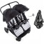 Passeggino Gemellare Hauck Rapid3R Duo Silver/Charcoal