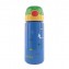 Gourde à pression avec paille souple et design de surfeur - 540 ml - bleu clair