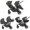 Trio Gemellare Brevi Ovo Twin Grigio Melange Scuro 650