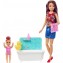Bambola Barbie Babysitter con Vasca da Bagno