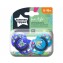 Tommee Tippee Set 02 Succhietti 18-36 m Fun Style in Silicone Ortodontico Azzurro e Blu Dog