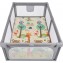 Box Recinto Innovaciones MS Parco Giochi XL + Tappeto da Gioco 180 x 120 cm Elefante