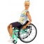 Bambola Barbie Ken Fashionistas con Sedia a Rotelle