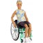 Bambola Barbie Ken Fashionistas con Sedia a Rotelle