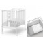 Lettino Erbesi Mini Molly Bianco Grigio + Completo Tessile