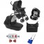 Trio Chicco Sprint Black Night + Kit Car + DISPOSITIVO ANTI ABBANDONO OMAGGIO