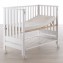 Ensemble de couette Cot Contact Light Blue Design Gris + Matelas + Blanc Gris