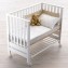 Lettino Culla Contact Azzurra Design Bianco con Materasso