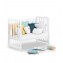 Il lettino trasformabile Glam di Azzurra Design accompagna i vostri bambini dalla nascita fino a 3 anni. Si può trasformare da culla con funzione co-sleeping a lettino completo. Utilizzabile in 9 modi diversi: Culla: con sponda laterale abbassabile,