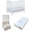 Set Lucy Foppapedretti Bianco (Lettino + Completo Piumone + Materasso)
