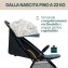 Passeggino Chicco Glee Joyful Teal Portata 22 kg Chiusura Automatica + Parapioggia