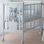 Lettino Ridotto Co-Sleeping Pali Ella Bianco con Tessile e Materasso