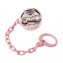Catenella Portasucchietto Innocenti Argenti Orsetto Cuore Rosa