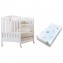 Kit Lettino Azzurra Design Web Bianco + Materasso